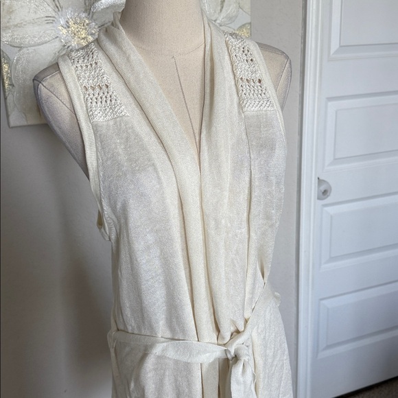 Calvin Klein linen blend sleeveless sweater Sz Large - Picture 2 of 12